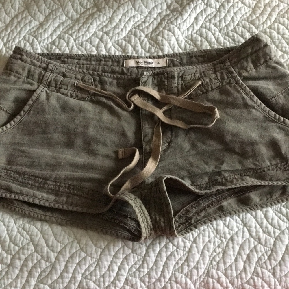 Gently worn green free people shorts